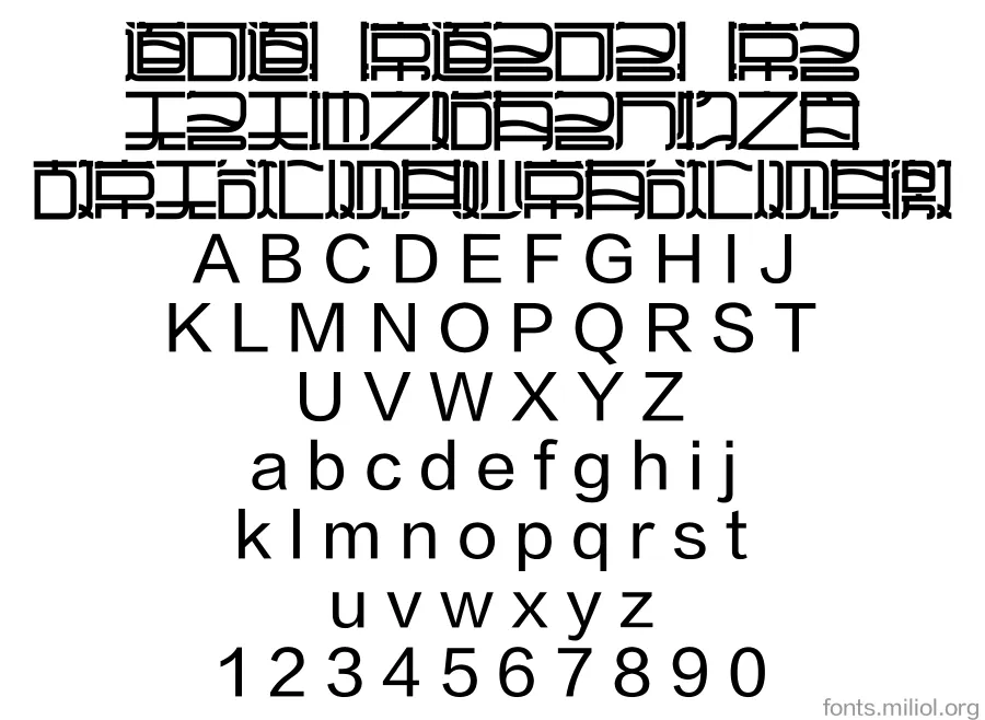 方正孙拥声简体 字体映射图