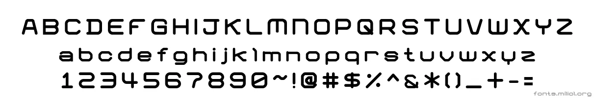 01 DigitGraphics 字体映射图