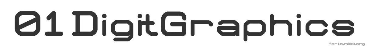 01 DigitGraphics 字体预览图