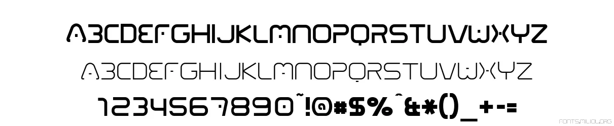 01 Digitall 字体映射图