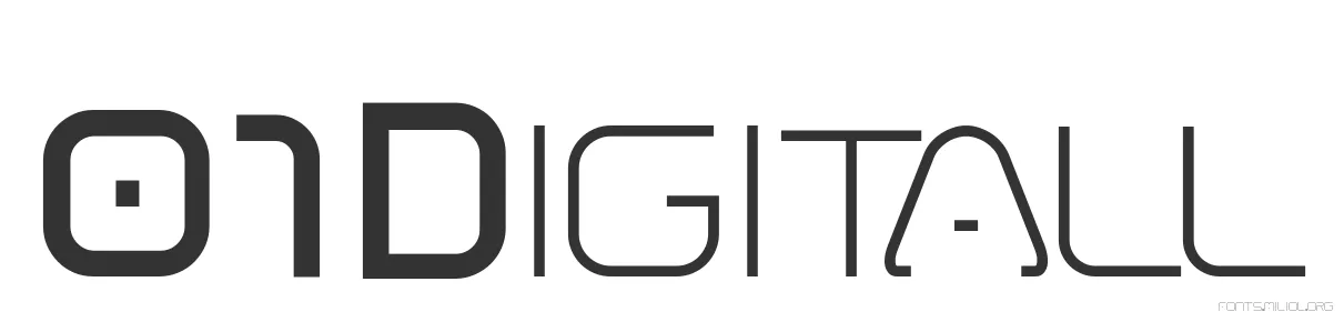 01 Digitall 字体预览图