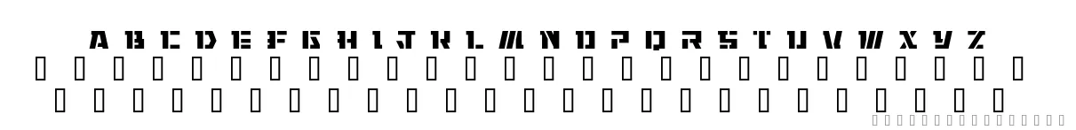 01frontl 字体映射图