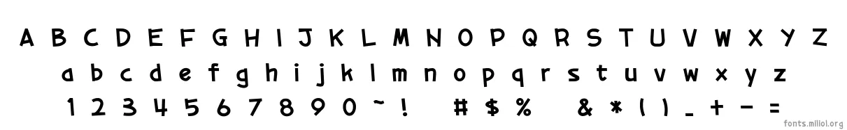 01tama 字体映射图