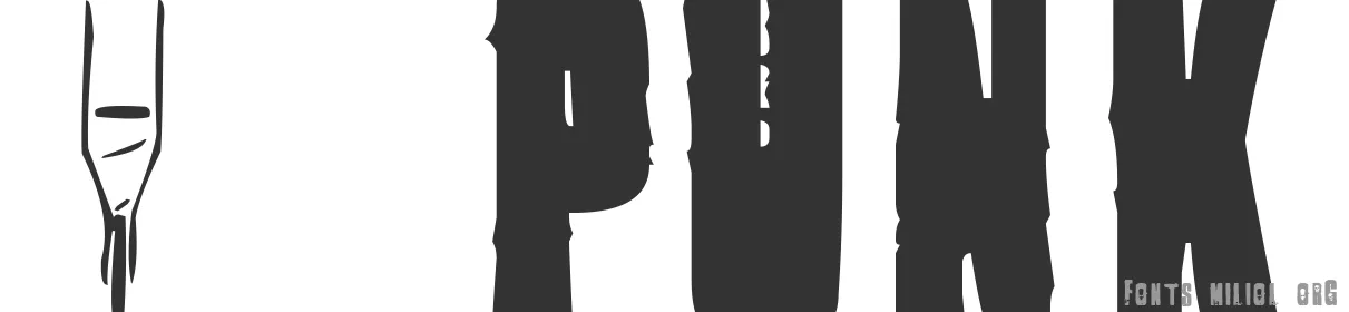 1 Punk 字体预览图