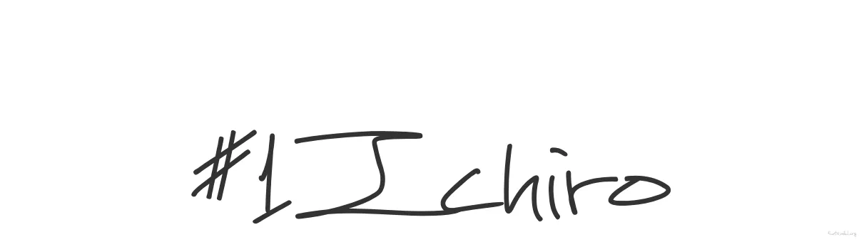 #1Ichiro 字体预览图