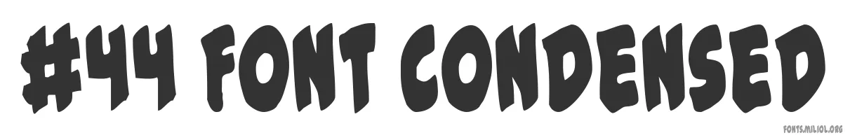 #44 Font Condensed 字体预览图