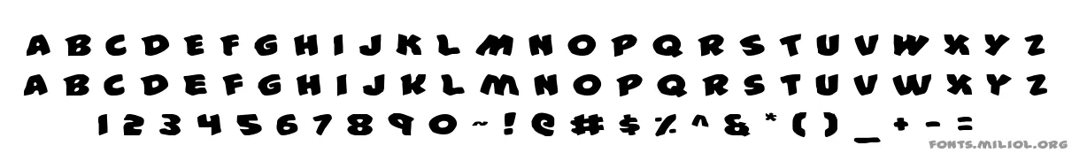 #44 Font Expanded 字体映射图