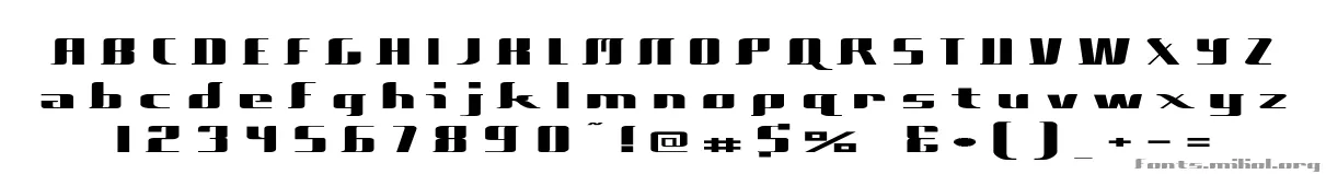 $Five Double Zero 字体映射图