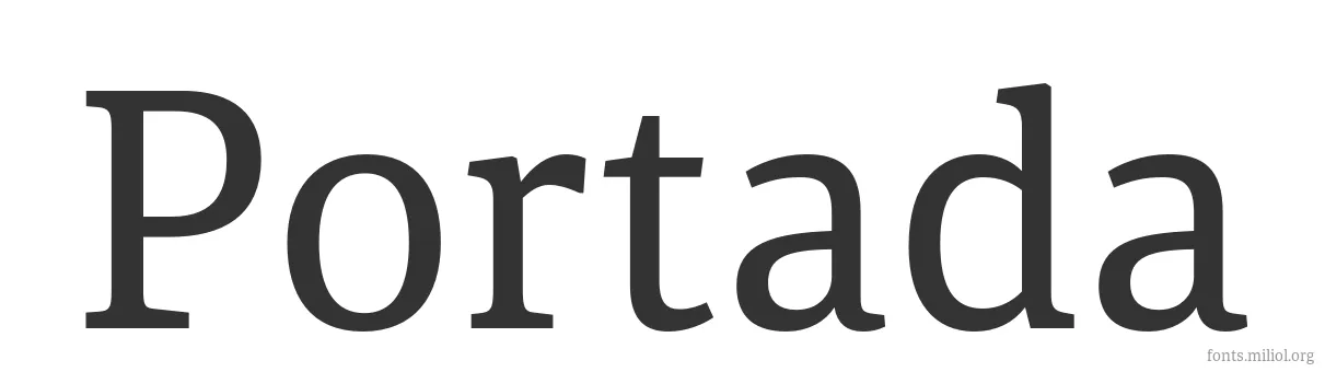 Portada 字体预览图