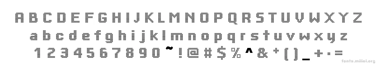 Yardmaster_Becker 字体映射图