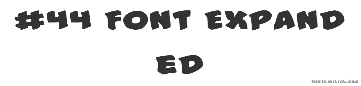 #44 Font Expanded 字体预览图